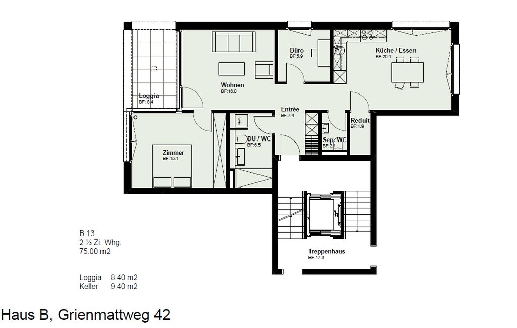2 ½ rooms apartment, photo 8 sur 8