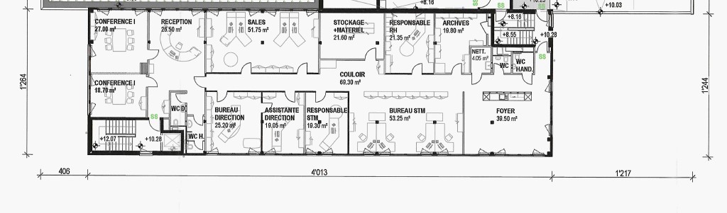 230m² ufficio