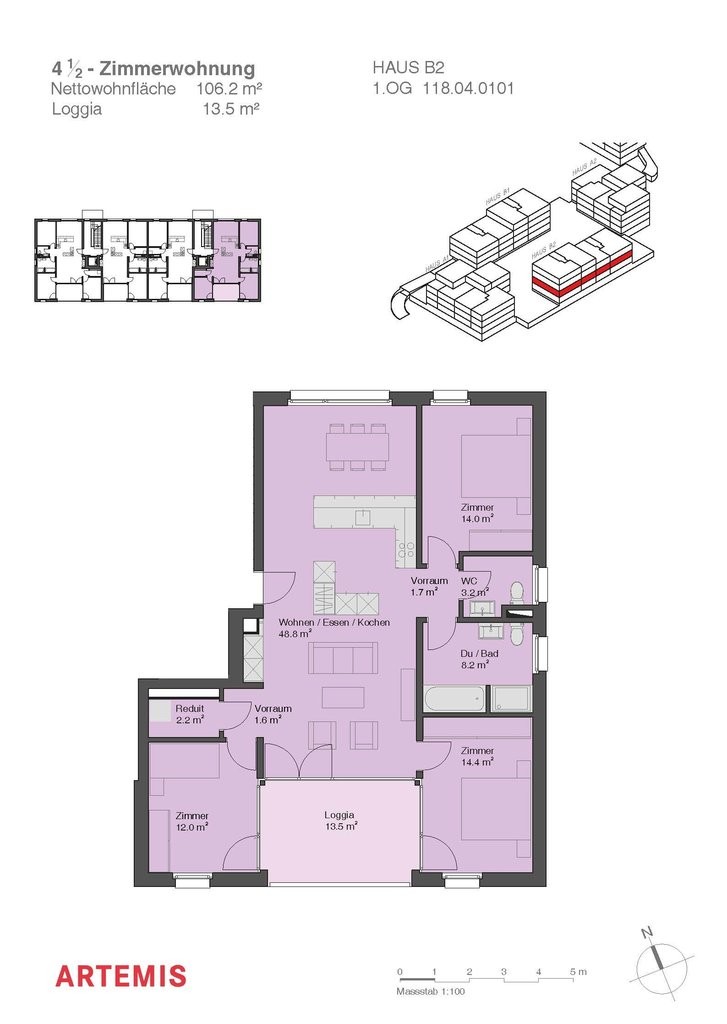 4 ½ rooms apartment