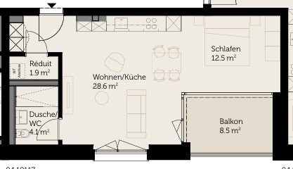 1 ½ rooms apartment, photo 5 of 5