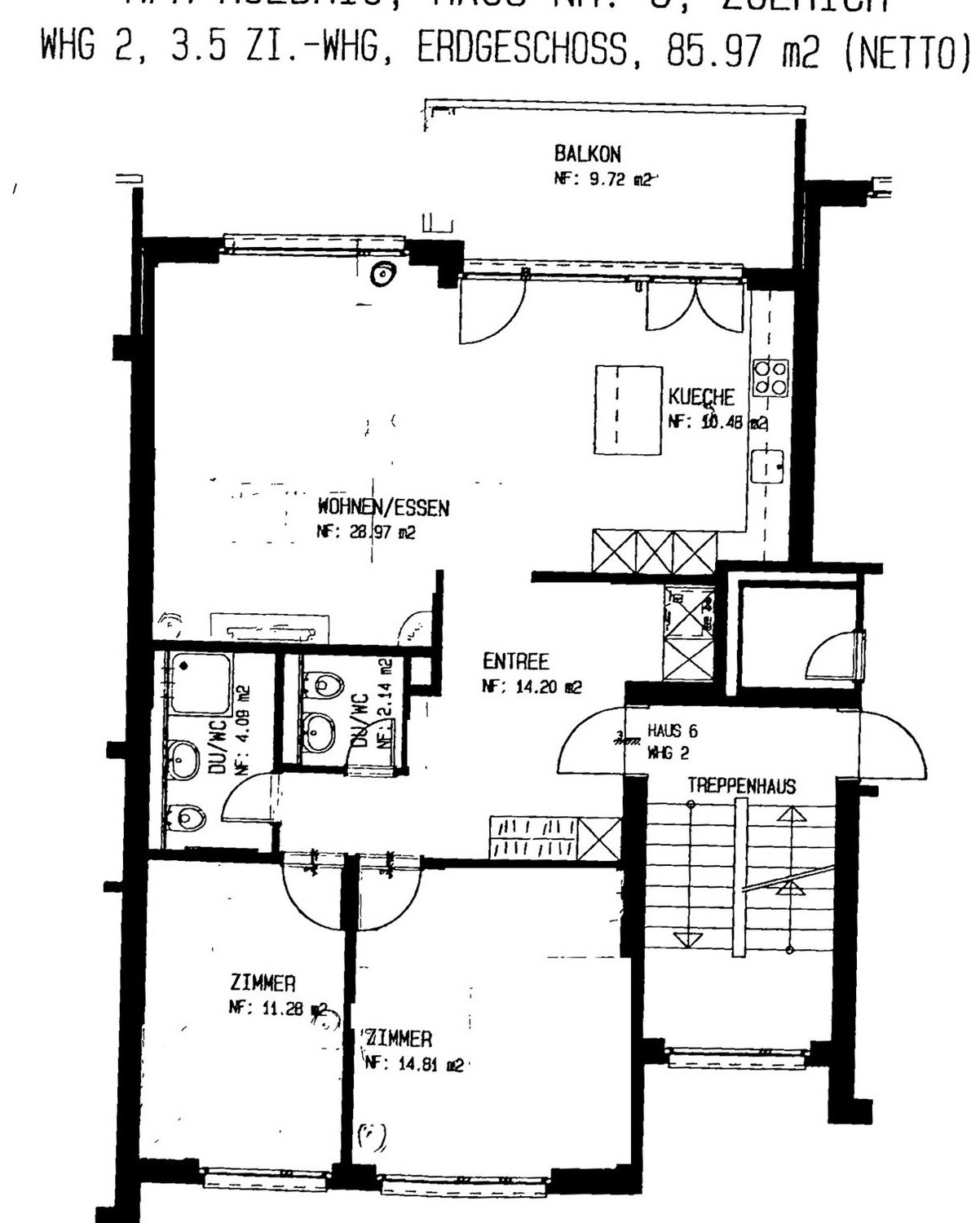 3 ½ rooms apartment