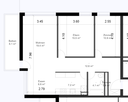 Appartement de 3 ½ pièces