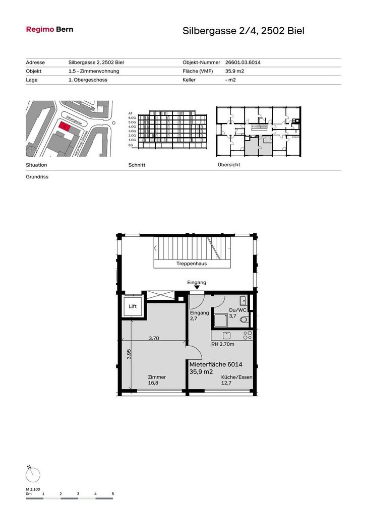 Appartamento di 2 ½ locali