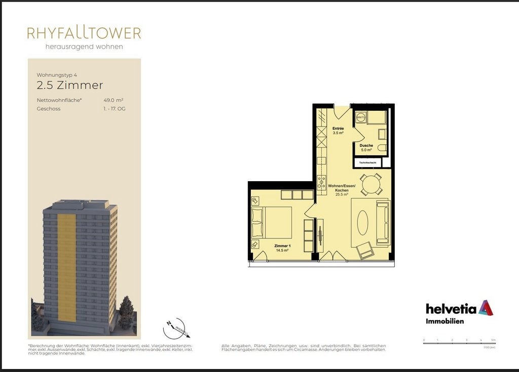 2 ½ rooms apartment