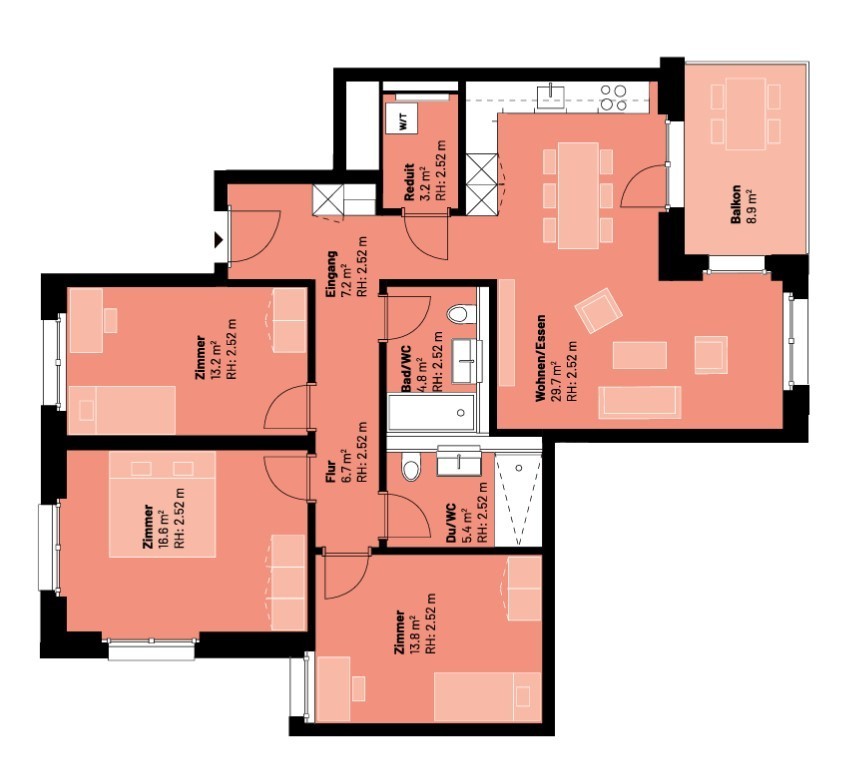 4 ½ rooms apartment, photo 8 of 9