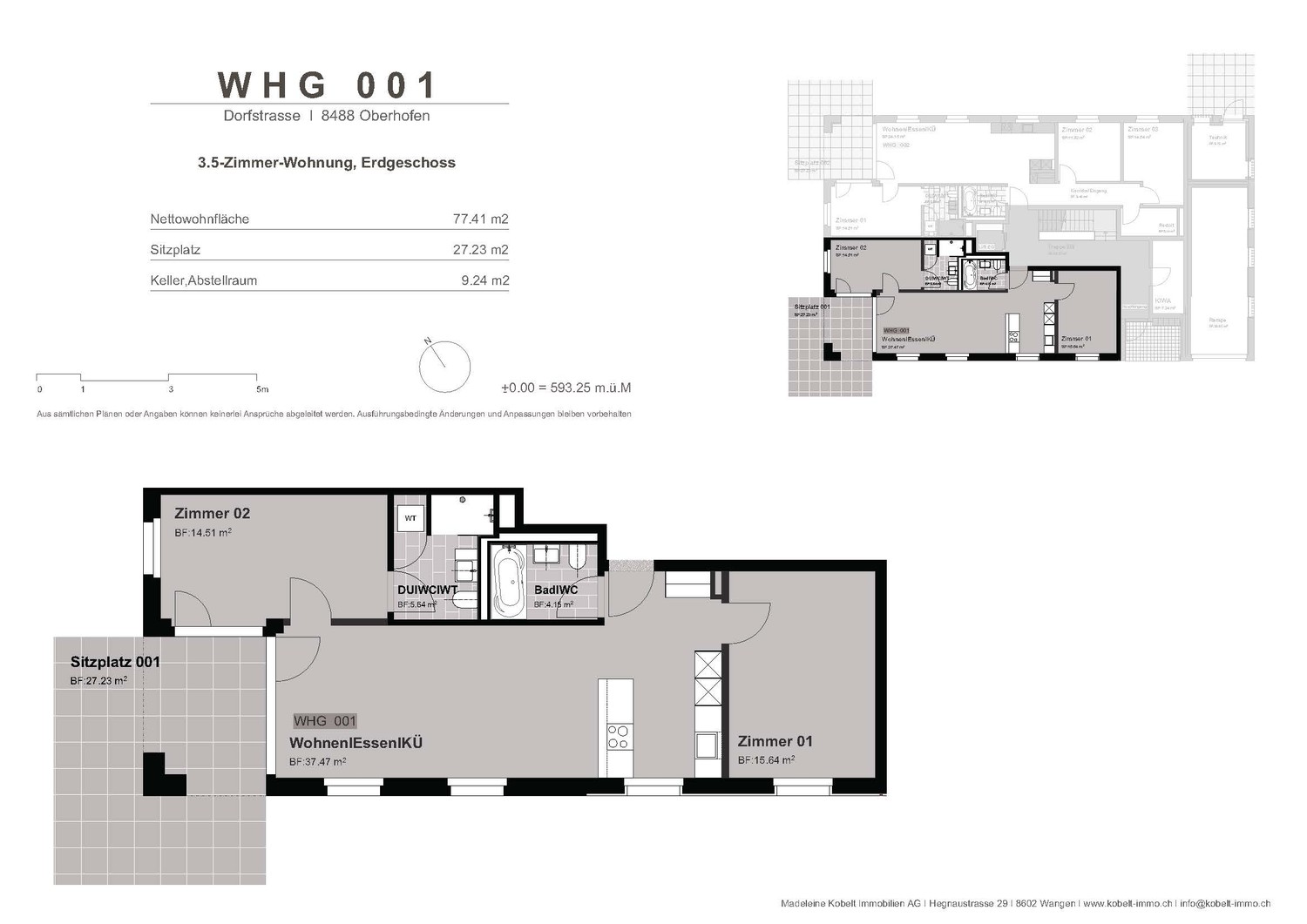 3 ½ rooms apartment
