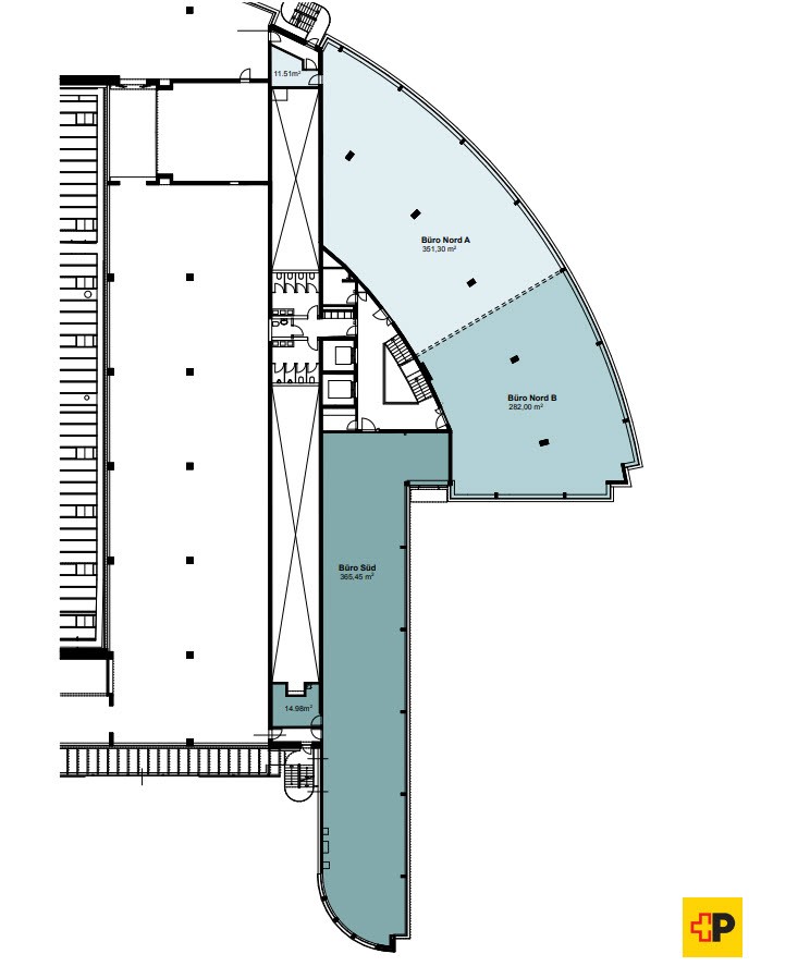 282-1025m² bureau