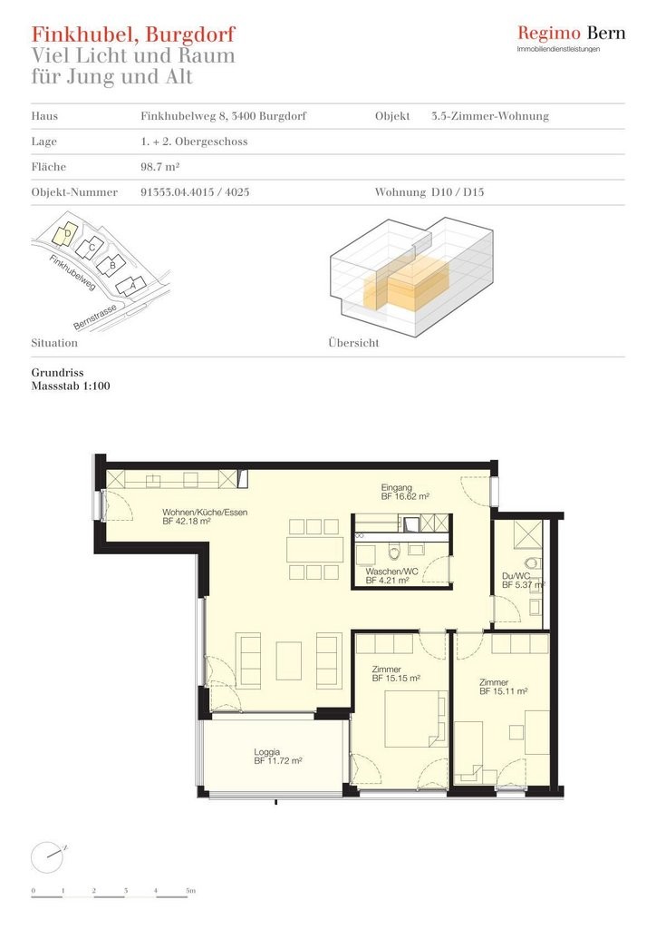 3 ½ rooms apartment