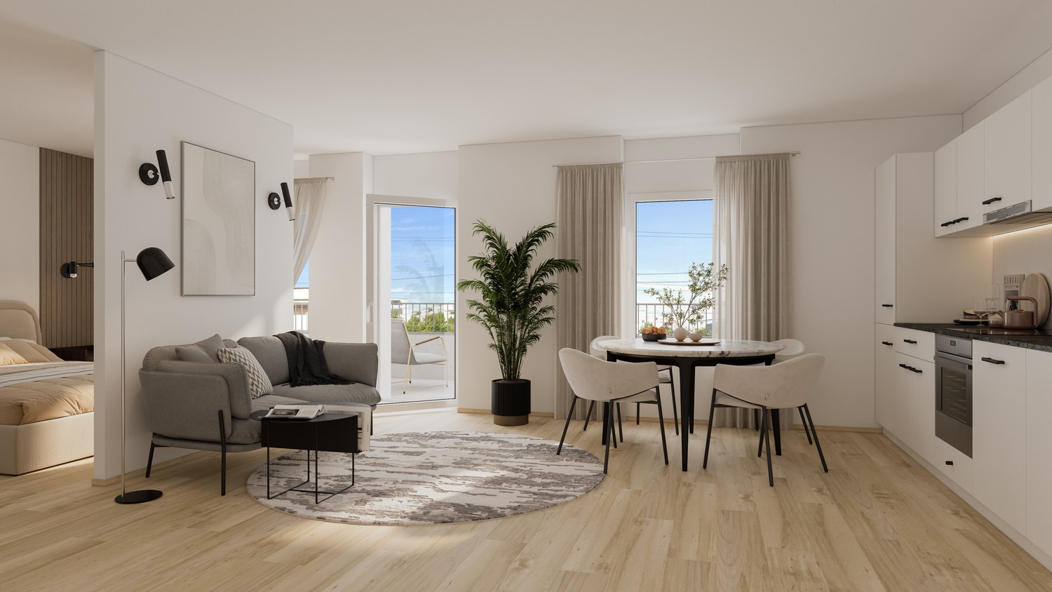 1 ½ rooms apartment
