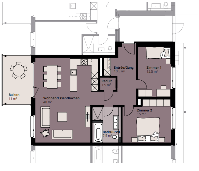 3 ½ rooms apartment, photo 2 of 10