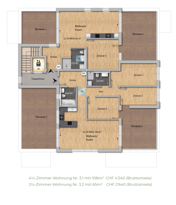 4 ½ rooms apartment
