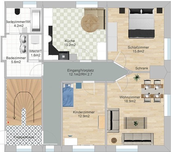 Appartement de 3 ½ pièces