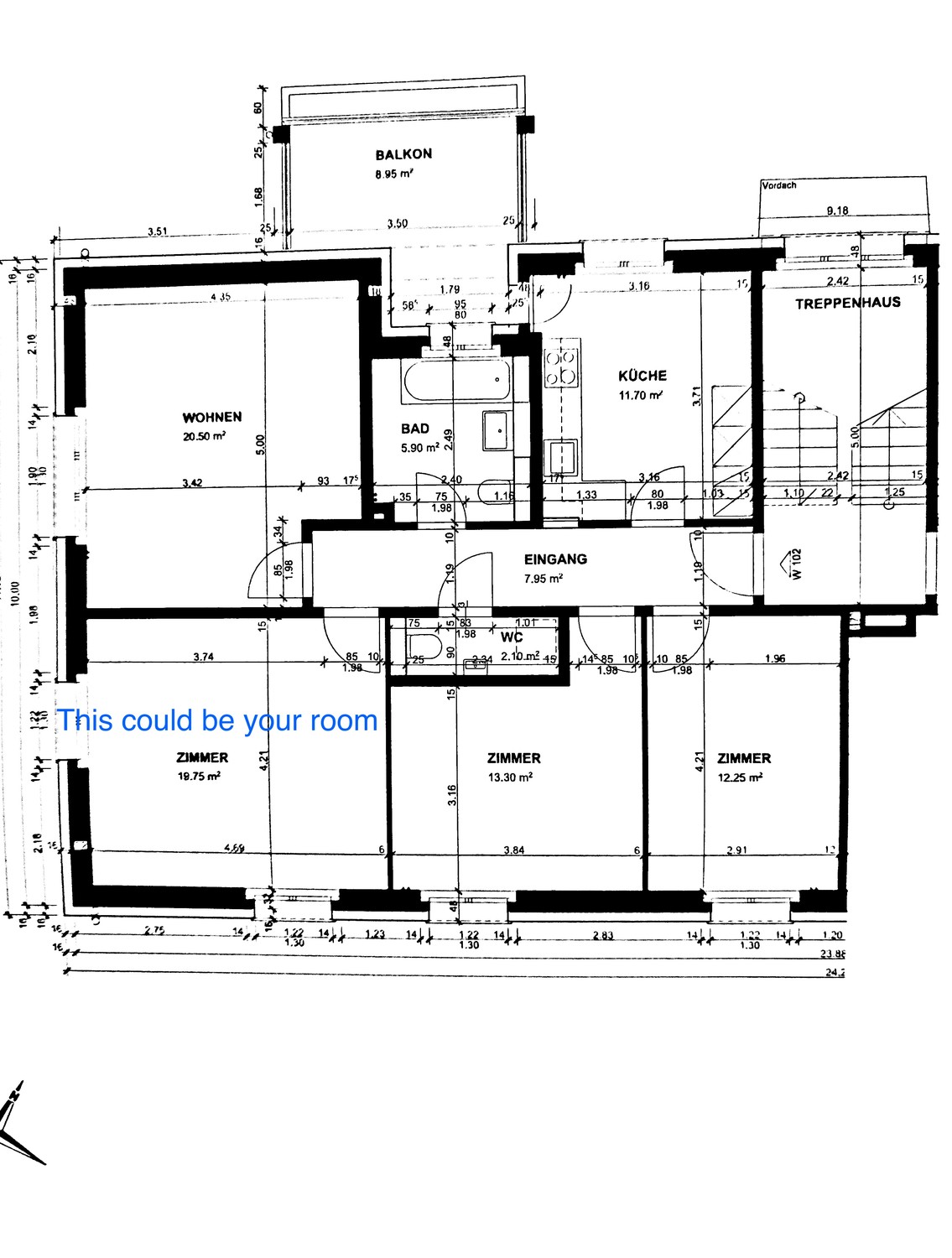 Room in a shared flat