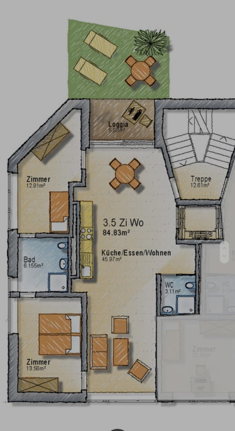 3 ½ rooms apartment, photo 3 of 3