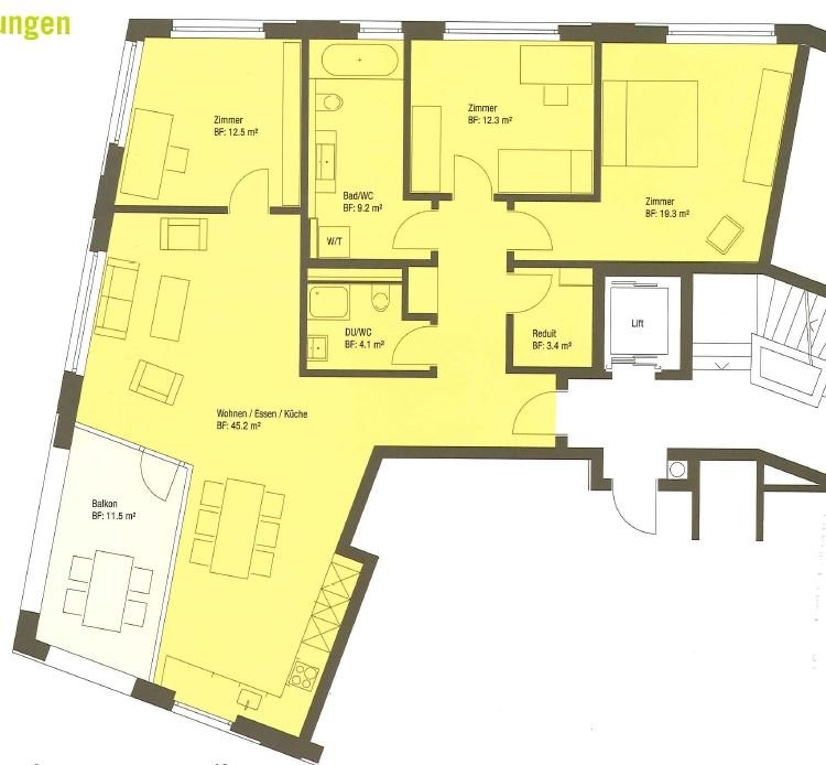 4 ½ rooms apartment