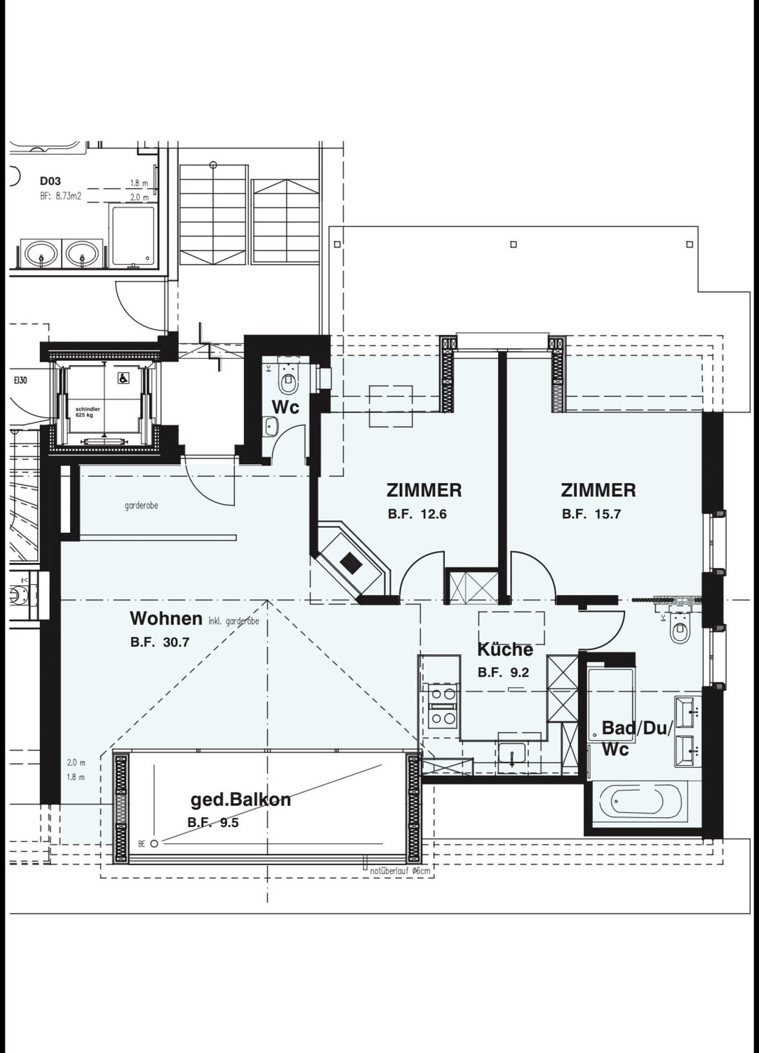 3 ½ rooms apartment
