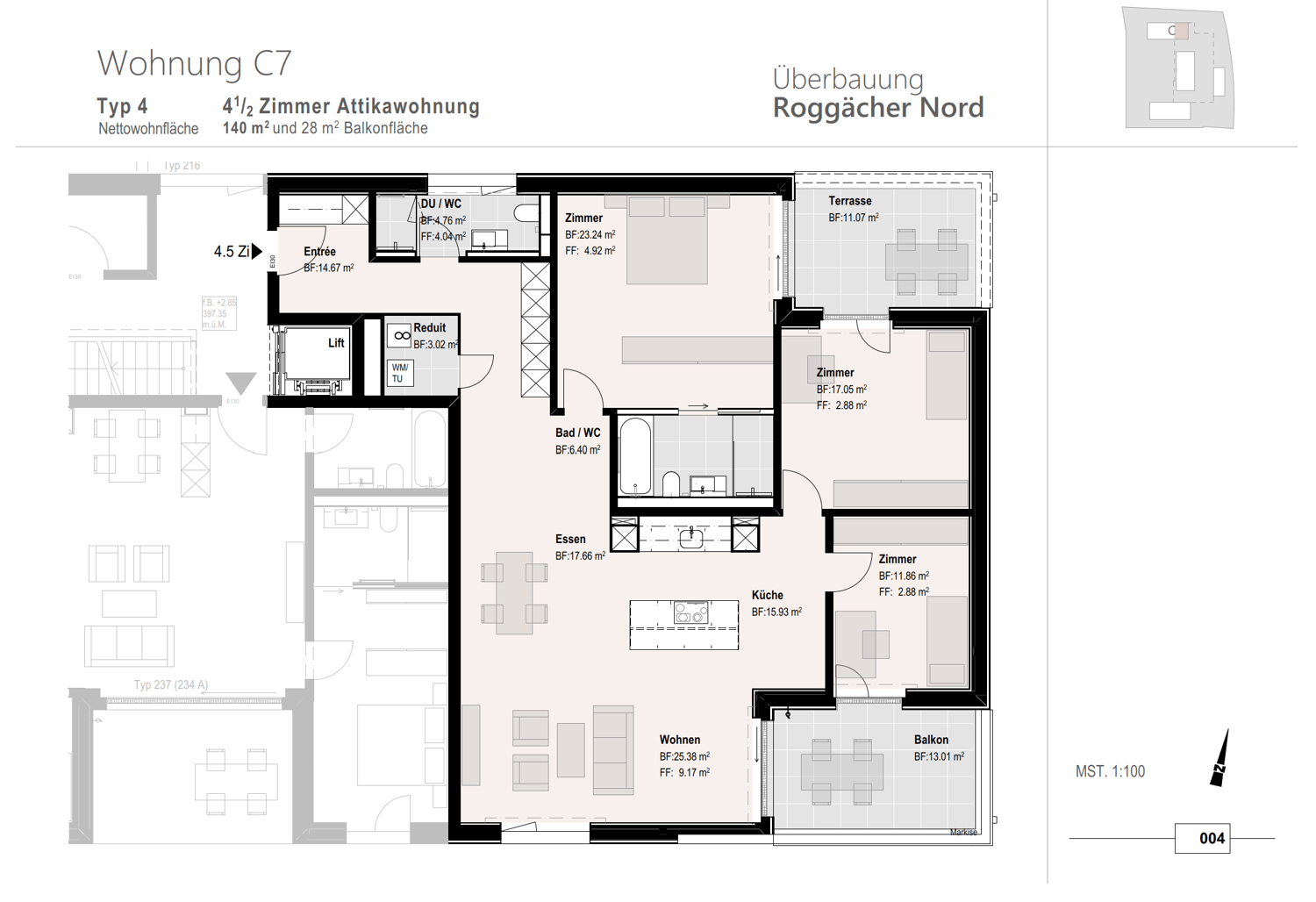 4 ½ rooms attic flat, photo 1 of 2