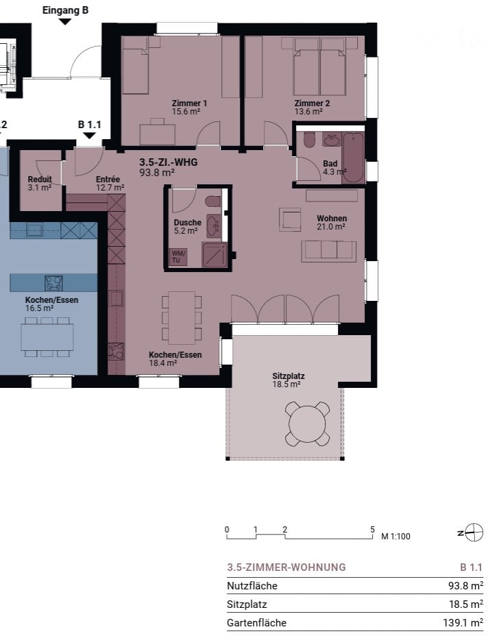 3 ½ rooms apartment, photo 5 sur 5