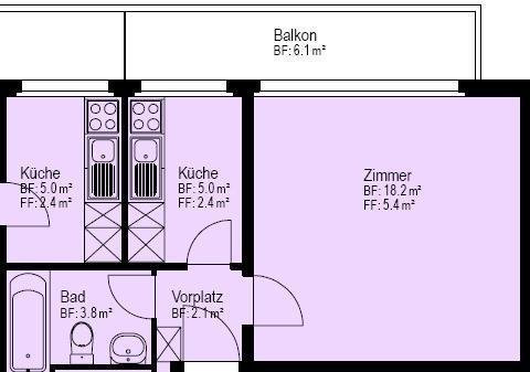 1 room apartment, photo 7 of 7