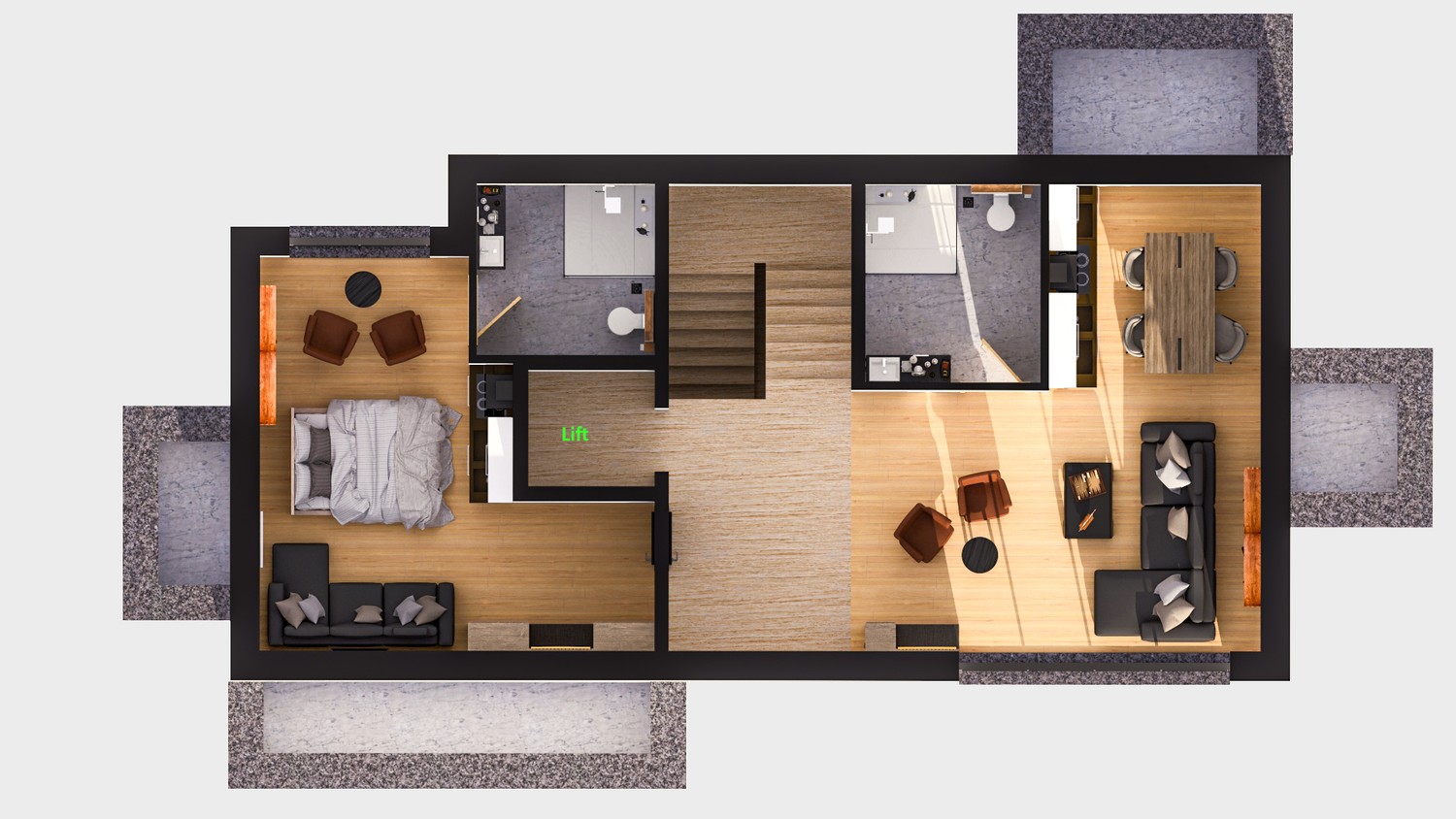 2 ½ pièces appartement