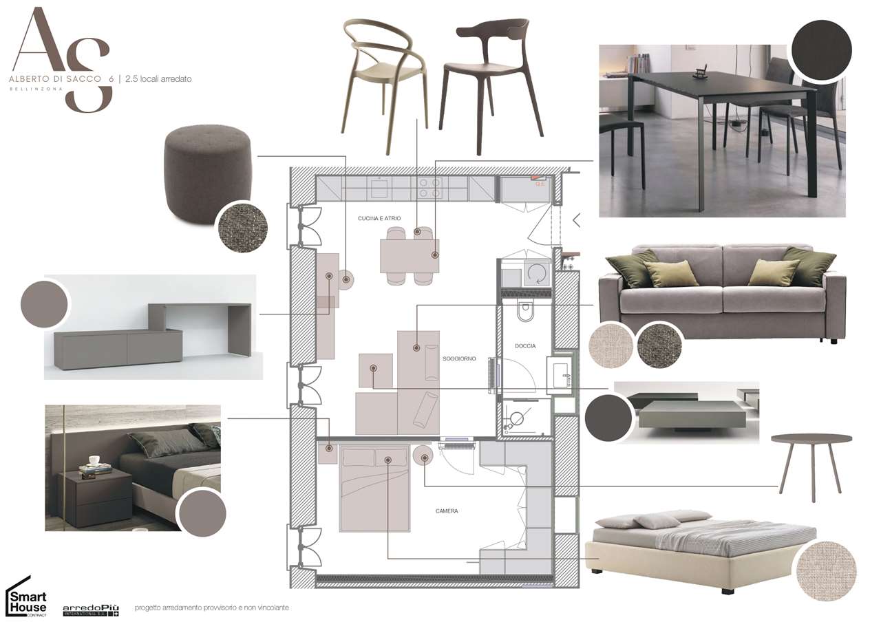 2 ½ rooms furnished flat