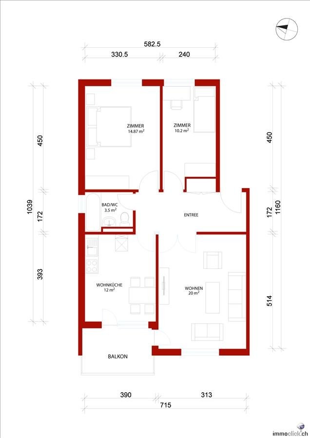 3 ½ rooms apartment, photo 5 of 6