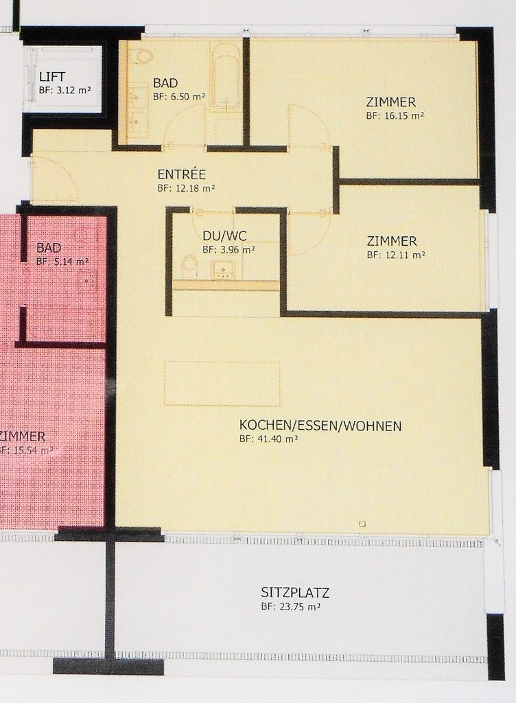 3 ½ rooms apartment