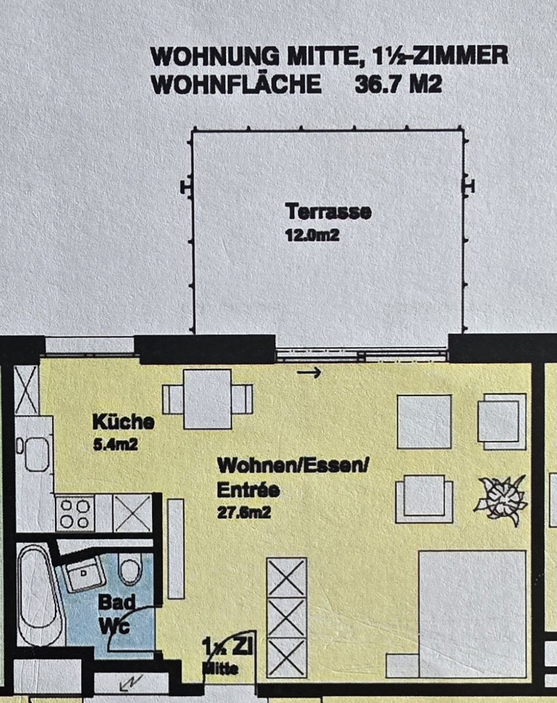2 ½ room apartment