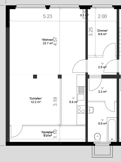 2 ½ rooms apartment