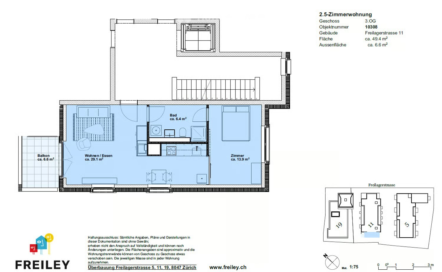2 ½ rooms apartment, photo 3 of 4