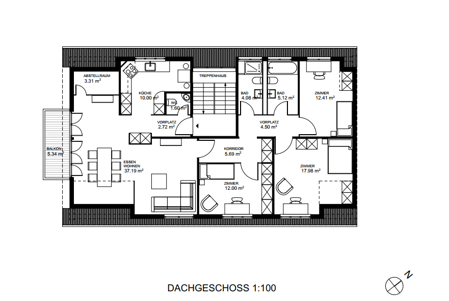 5-Zimmer-Wohnung
