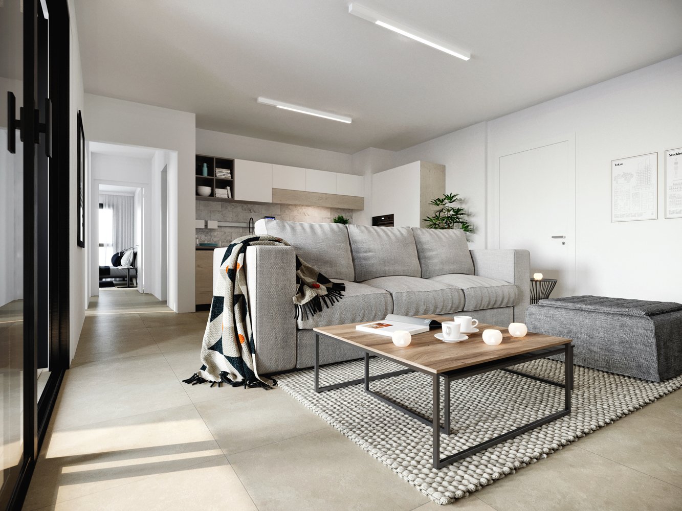 3 ½ pièces appartement meublé