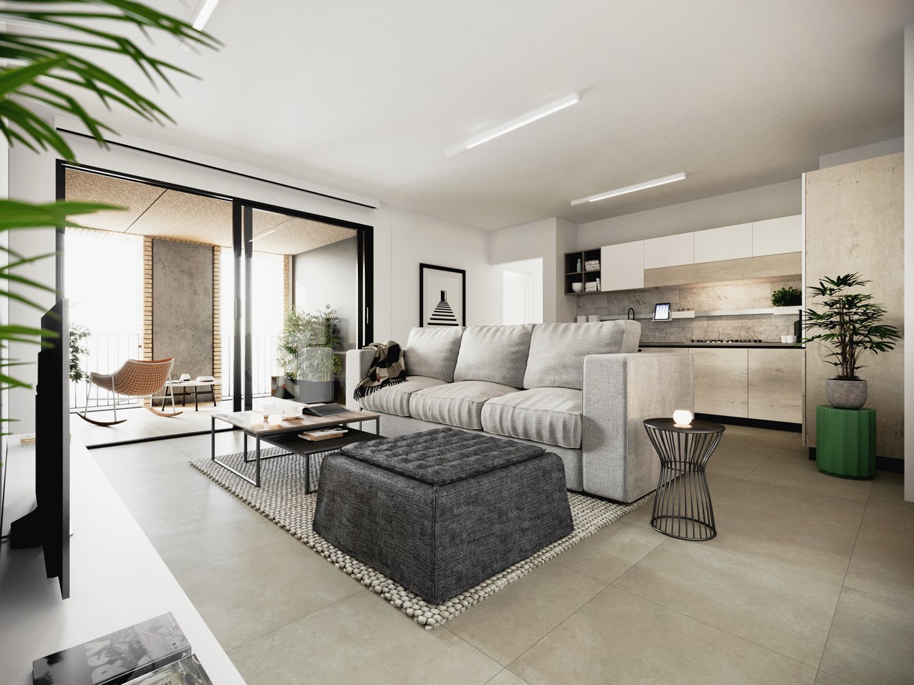 3 ½ pièces appartement meublé