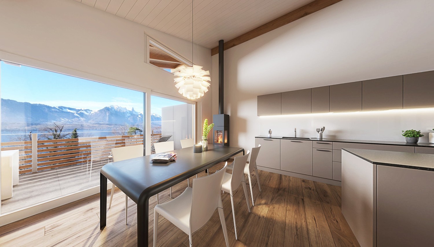Appartement sous les combles de 4 ½ pièces