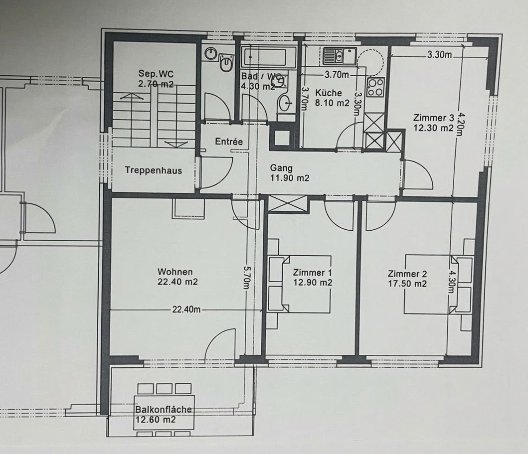 4 rooms apartment, photo 3 of 8