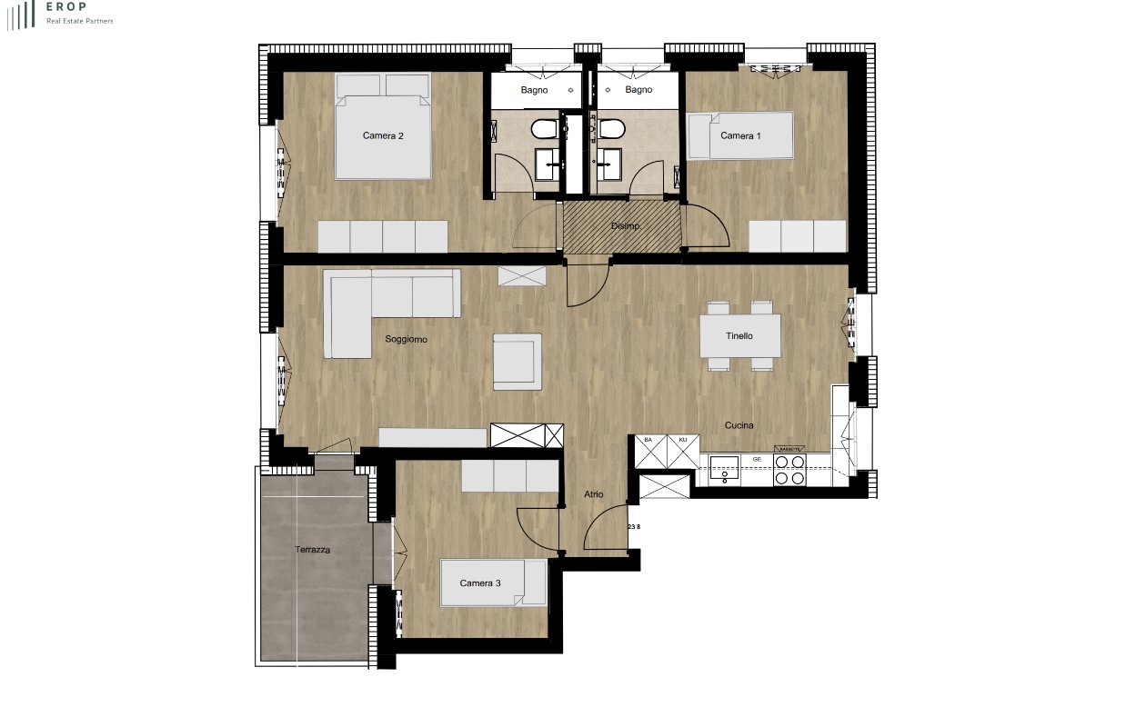 4 ½ pièces appartement
