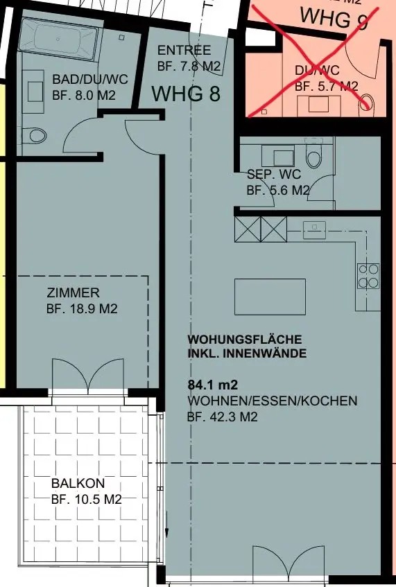 2 ½ rooms apartment, photo 3 of 9