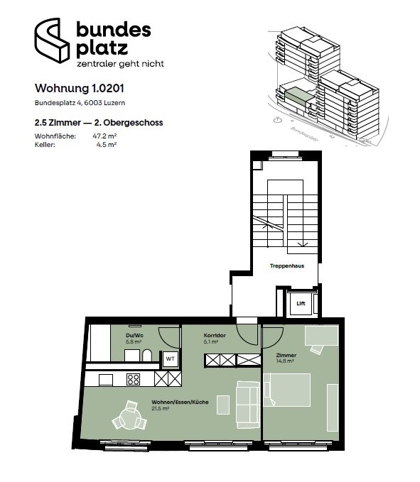 2 ½ rooms apartment, photo 6 of 6