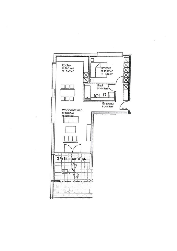 Appartement de 2 ½ pièces