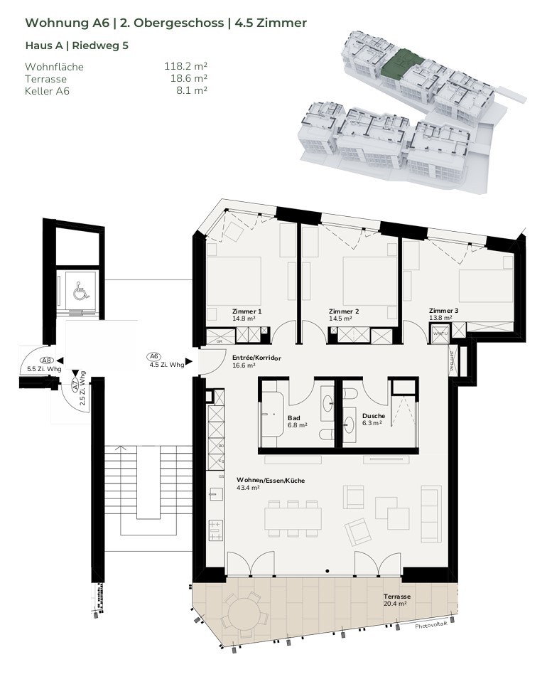 4 ½ rooms apartment, photo 2 of 4
