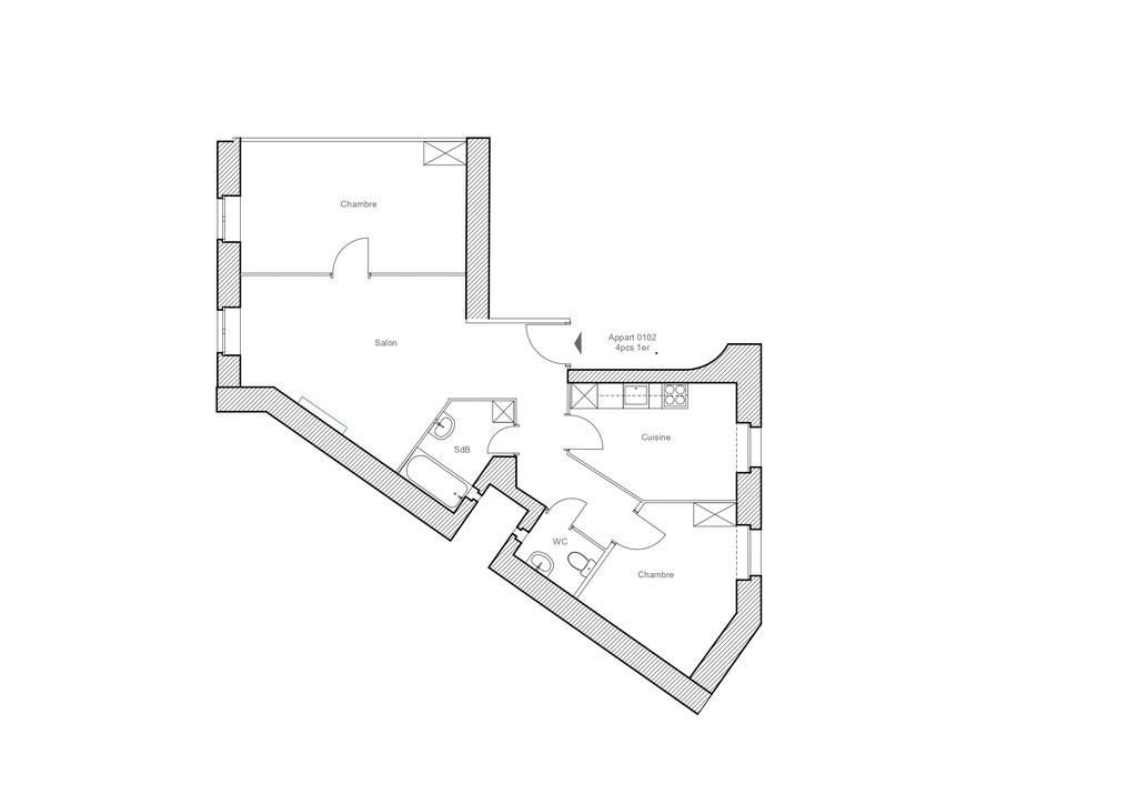 4 rooms apartment, photo 2 of 8