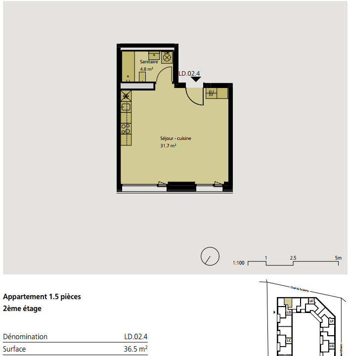 1 ½ Zimmer-Wohnung