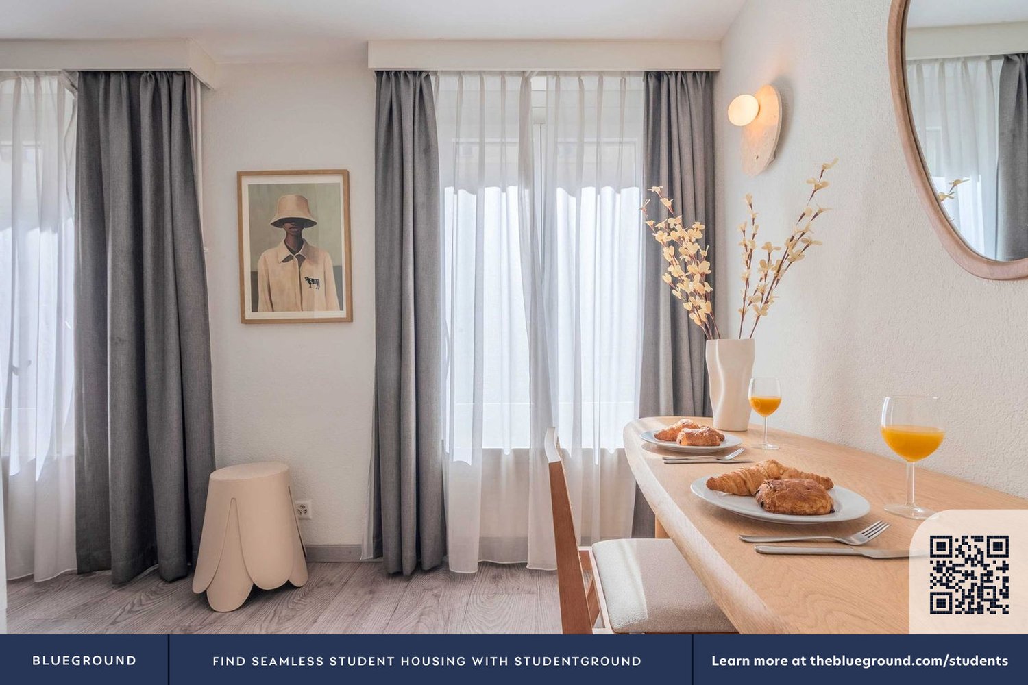 1 pièce appartement meublé