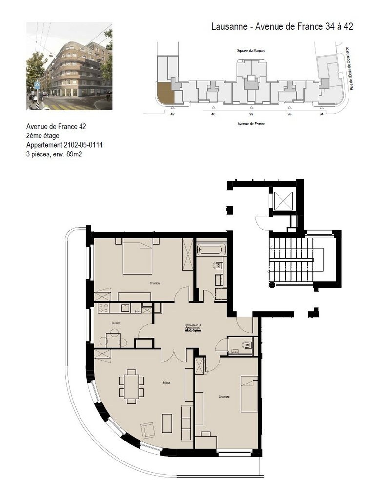3 rooms apartment, photo 4 of 5