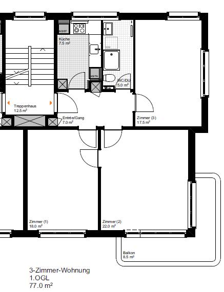 3 rooms apartment, photo 10 of 10