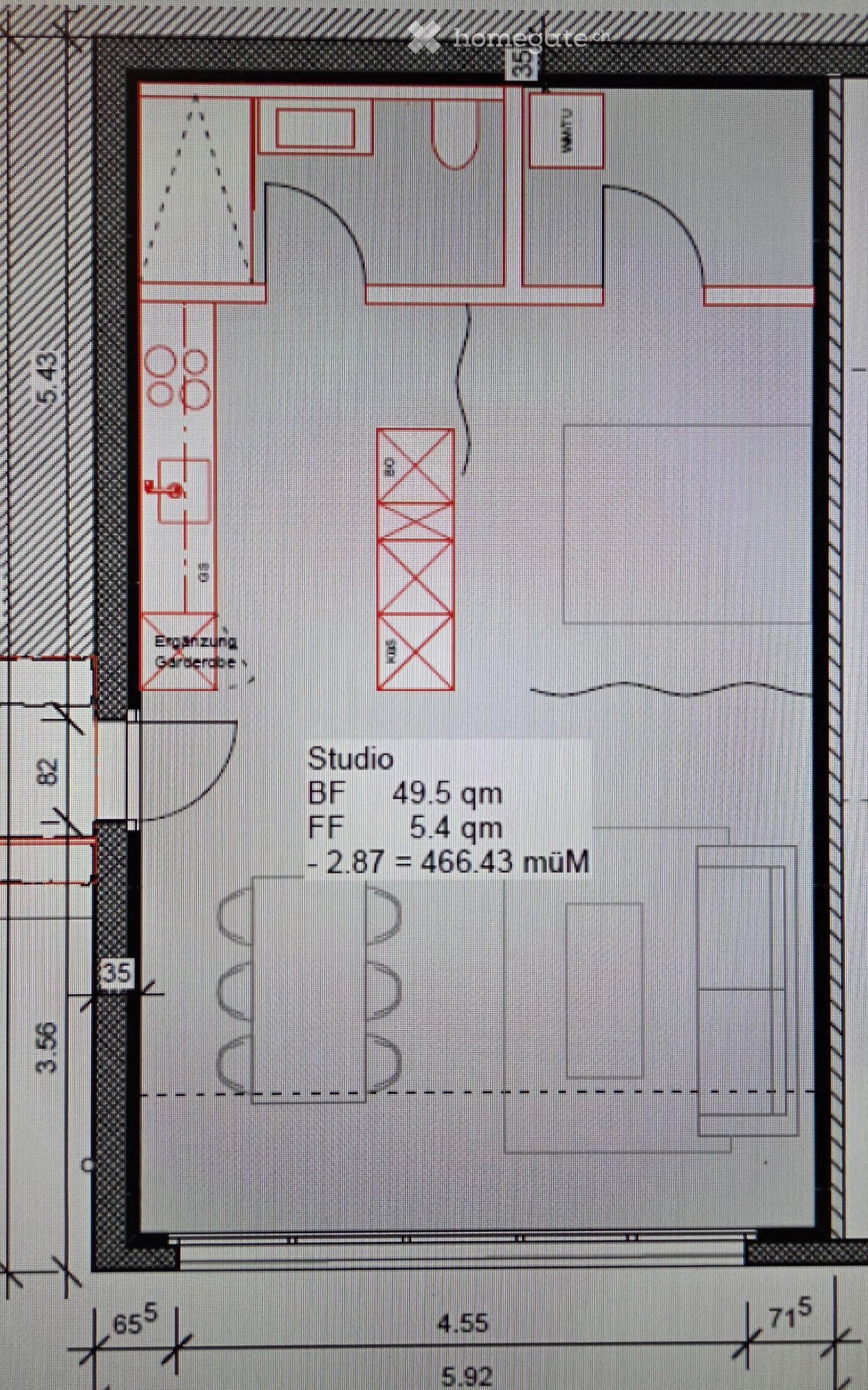 1 ½ rooms apartment, photo 5 of 5