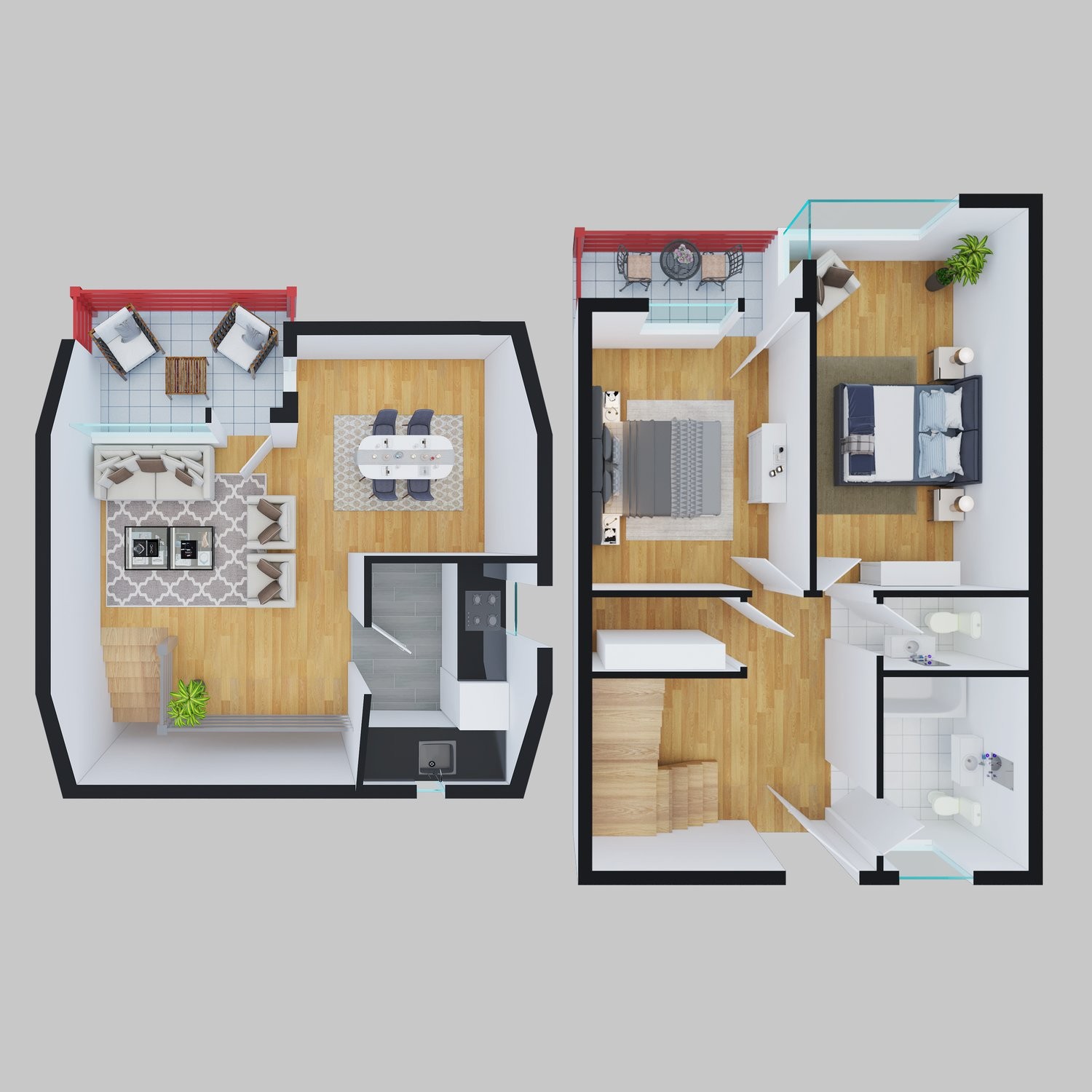 3 ½ rooms duplex
