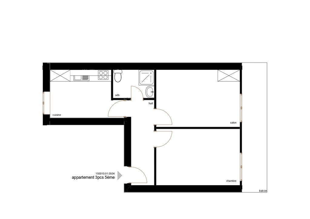 2 ½ rooms apartment