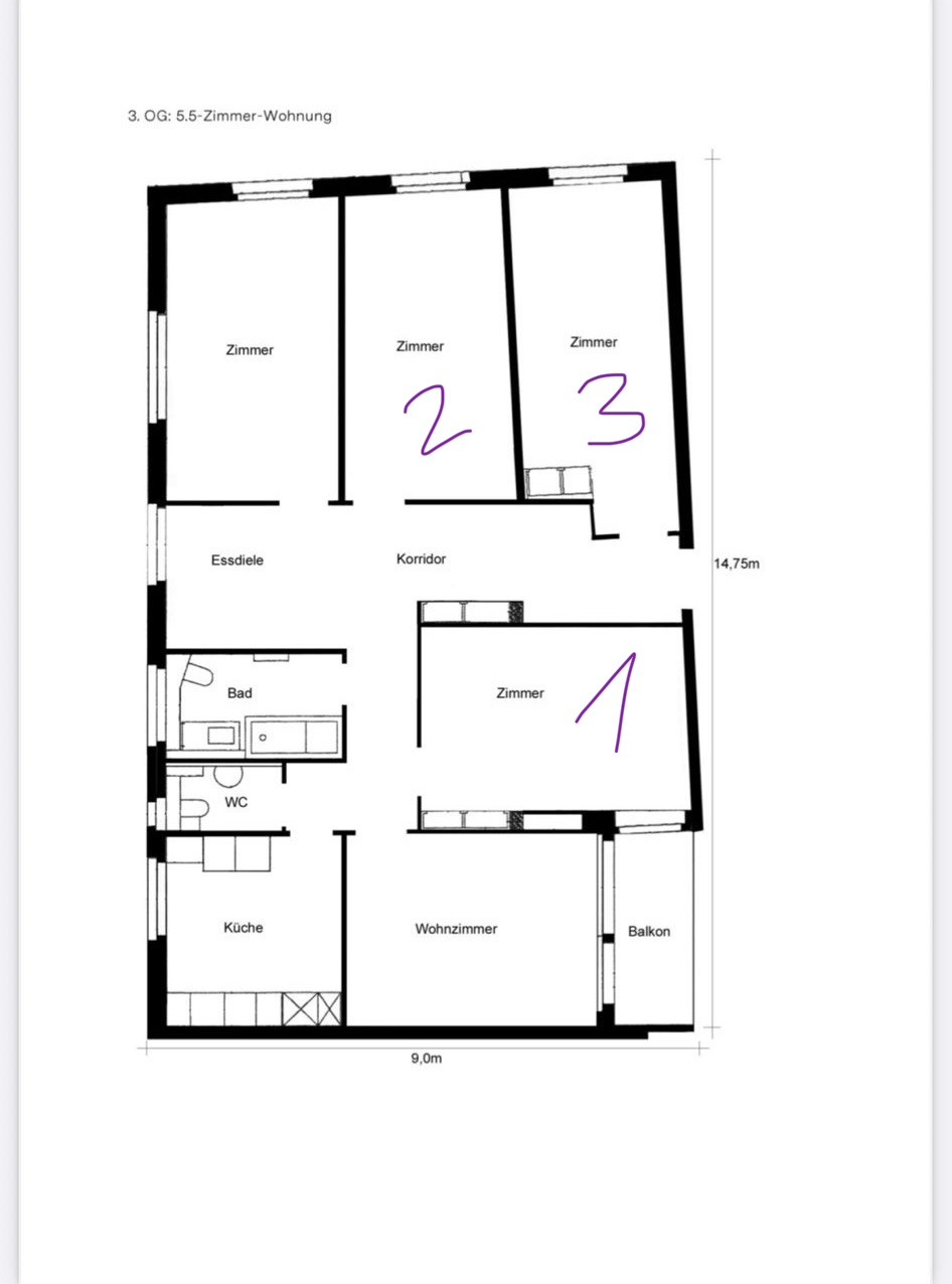 Room in a shared flat, photo 3 of 10