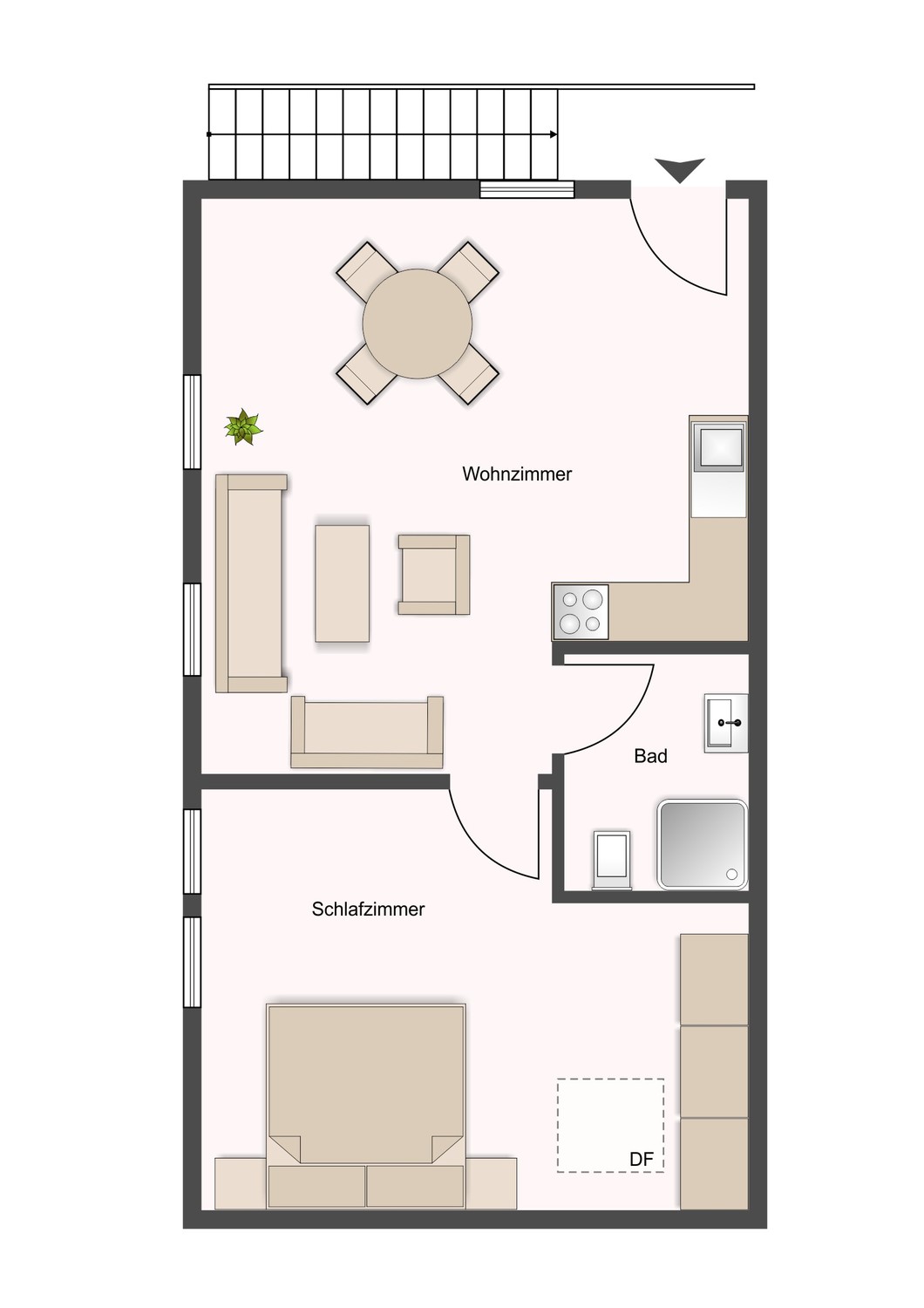 2 rooms apartment